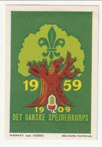 Denmark - Scouting, 50th Anniversary of The Danish Scout Corps label 1959(M) - Picture 1 of 1