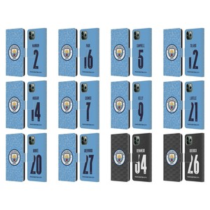 MAN CITY FC 2020/21 WOMEN'S HOME KIT GROUP 2 LEATHER BOOK CASE FOR APPLE iPHONE