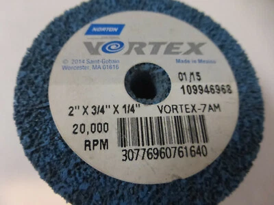 8 ) NORTON VORTEC UNIFIED  WHEELS SIZE: 2" X 3/4" X 1/4" - Image 1 of 2