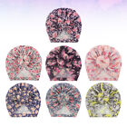 7Pcs Kids Turban Hat Vintage Floral Girls Chemo Cap Beanie for Baby Toddler