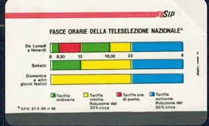 GIAN - Scheda telefonica SIP  " FASCIA ORARIA " Golden 9  Nuova - Foto 1 di 2