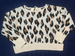 SHEIN Damen Strick Leoparden Top Weite Passform Größe L - Bild 1 von 7