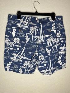 Pantaloncini chino casual uomo vigneto viti di shep & Ian taglia 35 palme cotone - Foto 1 di 4