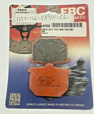Pastillas de freno orgánicas EBC - FA31V - 1977-1980 HONDA CB750F SUPER SPORT Foto 1 de 4