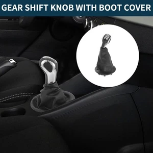 5 Speed Gear Shift Knob W/ Cover for Peugeot Partner 2008-2022 Faux Leather - Picture 1 of 6