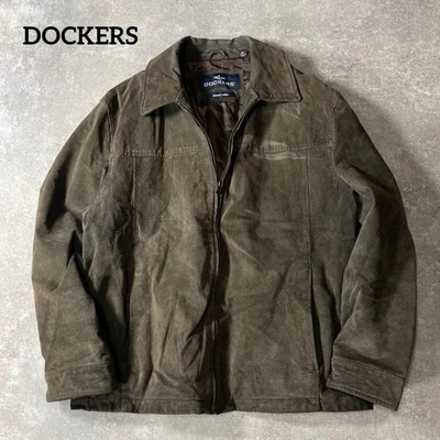 90s~XL Dockers Suede Leather Jacket Blouson - Image 1 of 4