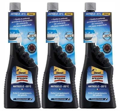 3 pz additivo Anti-Gelo diesel Arexons 9650 fino a -20° 250 ml