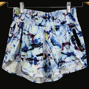 Pantalones Cortos Lululemon Tracker V 4” Mujer Talla 4 Forrados Tie Dye Y2K Abstracto Atlético - Imagen 1 de 15