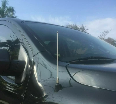 9" Stainless Steel Antenna Mast Power Radio AM/FM for Nissan Frontier 1998-2023 - Image 1 of 4