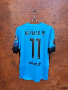FC BARCELONA 2015/2016 THIRD FOOTBALL SHIRT JERSEY NIKE SIZE M NEYMAR JR #11 - Picture 1 of 12