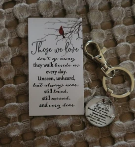 Cardinal Keychain For Remembrance, Condolence,Sympathy And Memorial Gifts - Picture 1 of 5
