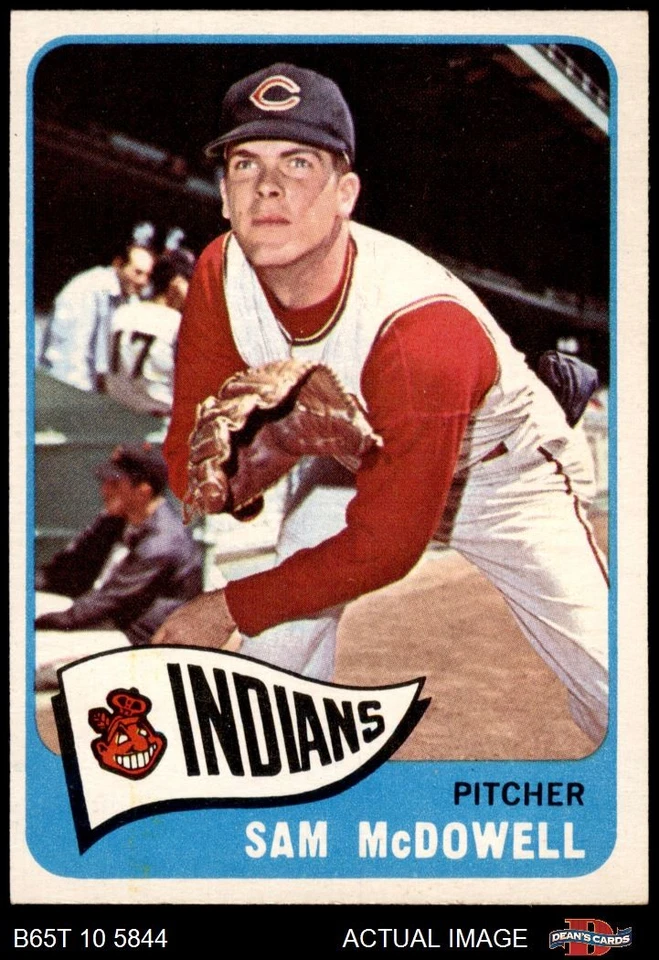1965 Topps #76 Sam McDowell Indians 6 - EX/MT - Image 1 of 1