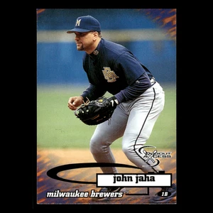 John Jaha #25 1998 SkyBox Dugout Axcess Milwaukee Brewers Baseballkarte MLB - Bild 1 von 3