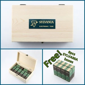SYLVANIA Storage Wooden Box for Vacuum Tube free tube boxes for 6SN7 6V6GT 6SL7 - Picture 1 of 12