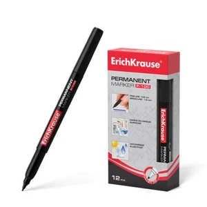 12 Permanentmarker P-100 wasserfest 0,5-1,2mm schwarz Marker Beschriftungsstift - Bild 1 von 5
