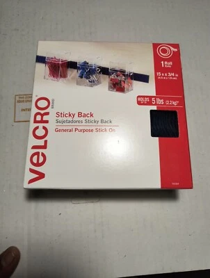 VELCRO Brand STICKY BACK Blue Fasteners Roll  3/4" x 15' Feet 90084 - Image 1 of 4