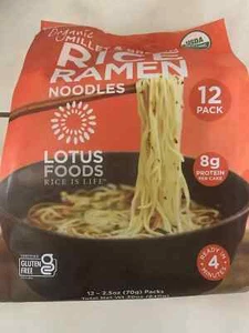Ramen orgánico de mijo y arroz integral Lotus - paquete de 12 - fideos ramen sin gluten - Imagen 1 de 1