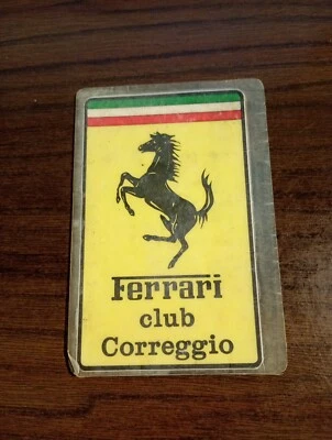 FERRARI Club  1980s   Card Member , Ferrari C4  , ALBORETO , ARNOUX - Image 1 of 2