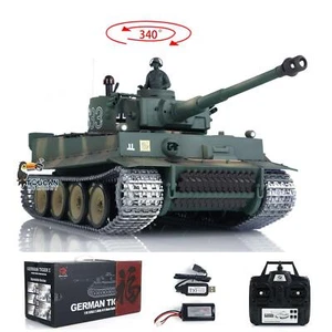 7.0 1/16 HengLong RTR IR RC BB Shooting Tank 3818 S33 German Tiger I Metal Track - Picture 1 of 12