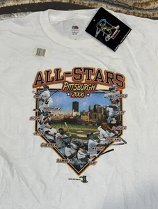 Vintage Neu mit Etikett 2006 MLB All Star Game Pittsburgh weißes kurzärmliges T-Shirt Herren XL - Bild 1 von 7