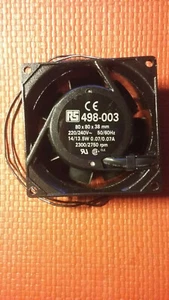 Axiallüfter RS 498-003, 80 x 80 x 38 mm, 230 VAC, 14 W - Bild 1 von 4