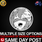 FILL ME UP 2 Vinyl Car Sticker Decal Cheap Adult Humour Cute Anime Hentai Japan
