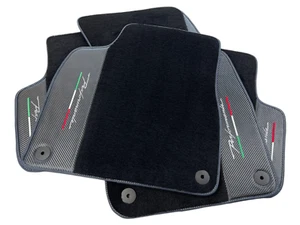 Floor Mats For Lamborghini URUS 2018-2023 Performante With Carbon Fiber Leather - Picture 1 of 12