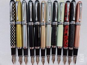 Good Jinhao X750 Pen 0.7mm Broad Nib 18KGP Silver Trim Fountain Pen U Pick Color