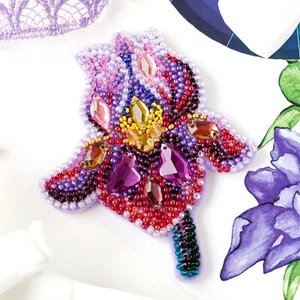 Kit de broches con cuentas hágalo usted mismo - broche de iris, fabricación de joyas hágalo usted mismo - Imagen 1 de 9
