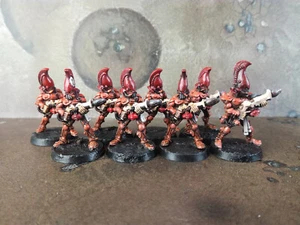 8 Eldar Fire Dragons Oldhammer Metal, PAINTED, Warhammer 40k & Kill Team - Picture 1 of 5