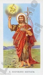 SANTINO CALAMITA IN PVC RIGIDO S. GIOVANNI BATTISTA MAGNETE SAN GIOVANNI - Picture 1 of 1