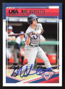 Mac Guscette signierte 2018 Panini Stars & Stripes Karte # 59 Team USA Baseball 1 - Bild 1 von 2