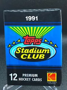 1991 Topps Stadium Club Hockey Paquete de cera sin abrir 1 Wayne Gretzky? - Imagen 1 de 6