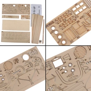 1:120 DIY Wooden Assembly Sailing Ship Model Classic Sailing Boat Puzzle Toys 7H - Picture 1 of 12