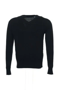 NWT Sean John Black Cable Knit V-Neck Sweater M $70 - Picture 1 of 4
