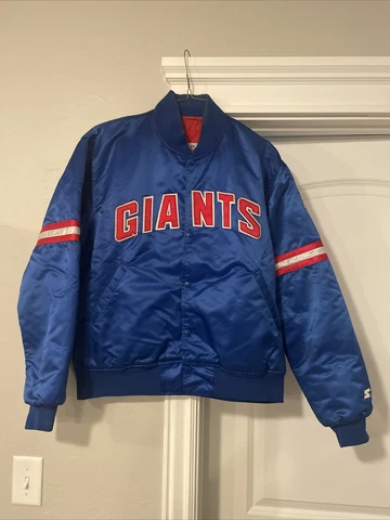 Authentic Pro Line by Starter New York Giants NFL Satin Fan Jacket Large Cover
