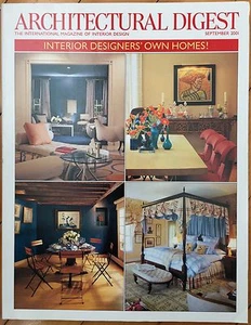 Rivista Architectural Digest - Settembre 2001 Interior Designer's Own Home - Foto 1 di 4