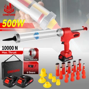 Electric Caulk Gun Cordless High Power Caulking Gun with 2x Lithium Battery Kit - Picture 1 of 9