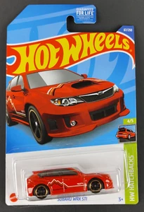 * Blister Alignment ERROR * Red Subaru WRX STI #67 Hatchbacks 4/5 Hot Wheels Car - Picture 1 of 12