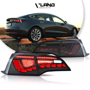 Luces traseras LED VLAND para 17-23 lámparas traseras Tesla Model 3/Y con animación de inicio - Imagen 1 de 12