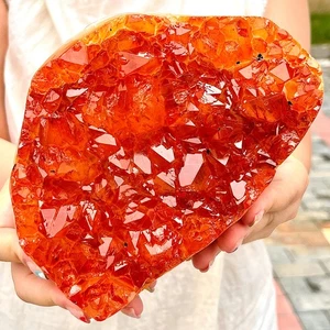 5.04LB Natural citrine geode quartz cluster crystal Cathedrals specimen Healing - Picture 1 of 23