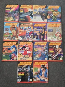 Nintendo Power Magazine Lot Of 14 Used From 90s With Posters - Picture 1 of 22