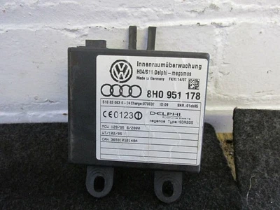 AUDI A4 B7 CABRIOLET CONVERTIBILE 04-08 ALLARME POSTERIORE RILEVATORE DI MOVIMENTO 8H0951178 - Immagine 1 di 4