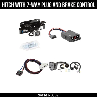 Paquete de remolque de enganche + control de freno para 03-08 Ram 1500 03-10 2500 3500 Exc enganche OEM Foto 1 de 4