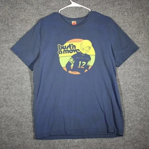 Vintage Hollister Company T Shirt Mens XL Blue Single Stitch Bust'n a Move 90s - Picture 1 of 6