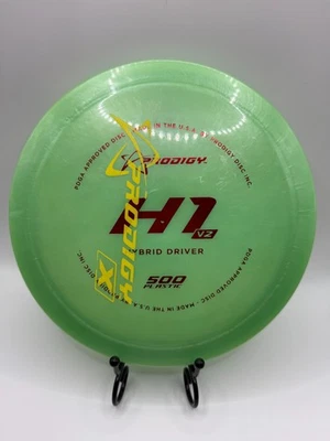 Prodigy H1 V2 173g Green Swirl 500 Plastic Hybrid Driver Red/Yellow Double Foil - Image 1 of 2