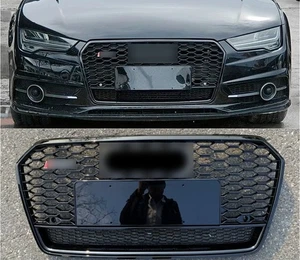 For Audi A7 S7 RS7 Front bumper black mesh Grille Grill 2016 --17-- 2018 - Bild 1 von 4