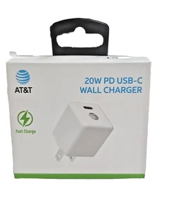At&T 20W Fast Charge Single Usb-C Wall Charger - Picture 1 of 2