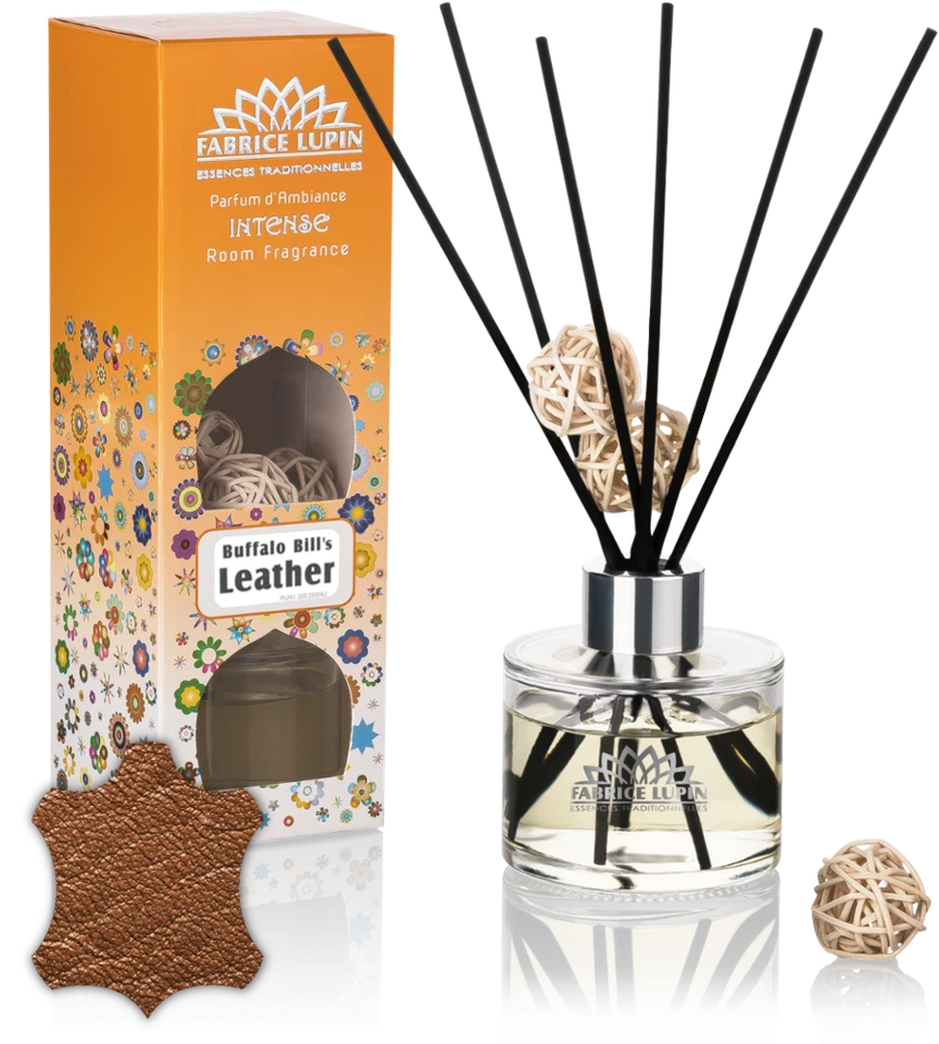 INTENSE Raumduft LEDER Duft 135ml Reed Diffuser Set - BUFFALO BILL's LEATHER - Bild 1 von 1