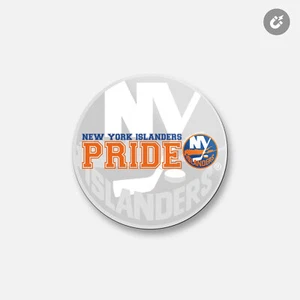 New York Islanders NHL | Imán decorativo redondo de 4"" x 4"" - Imagen 1 de 2